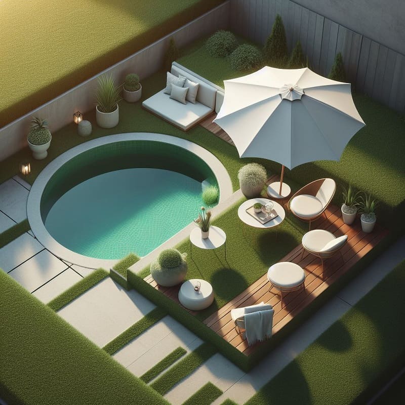 Artificial Grass Around Pool Ideas